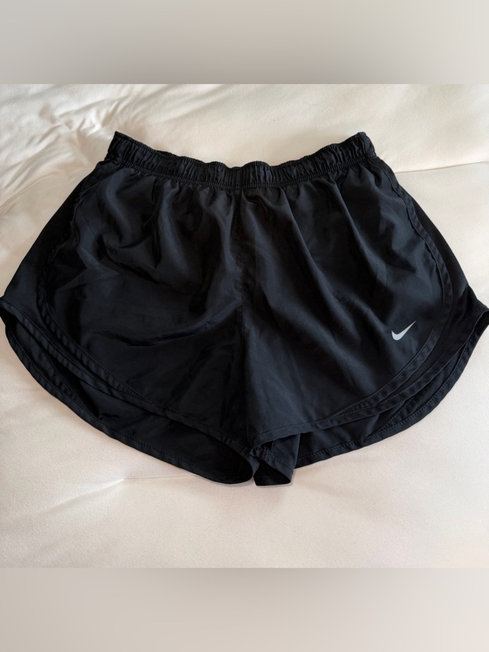 Nike Women’s Black Athletic Running Shorts with Reflective Swoosh